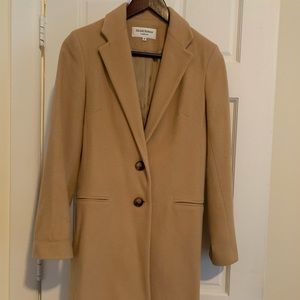 Designer cashmere camel coat Helena Berman London